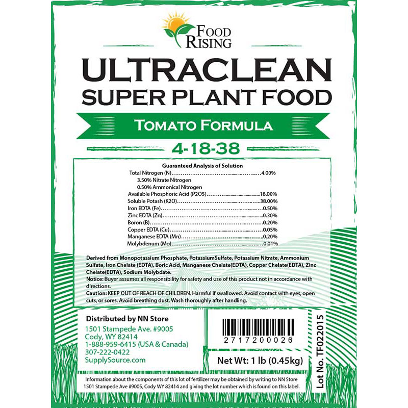 Ultraclean Super Plant Food Tomato Formula 4 18 38