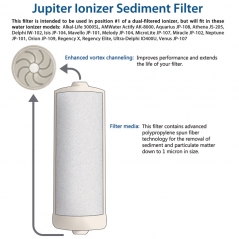 Jupiter Ionizer Sediment Filter Cross Section